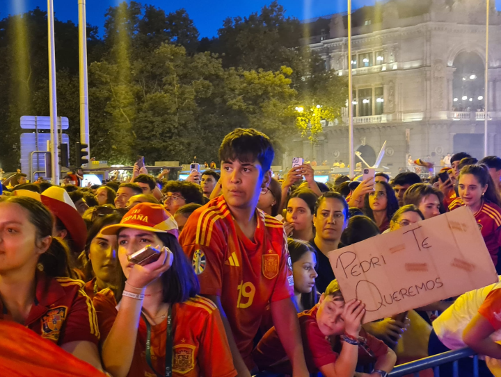 Las muestras de apoyo en Cibeles