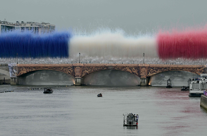 French Flag on the Seine