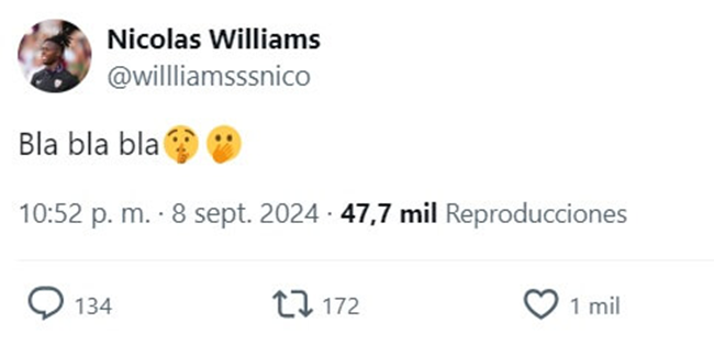 Tuit de Nico Williams