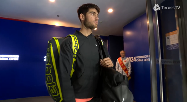 Carlos Alcaraz, en el China Open.