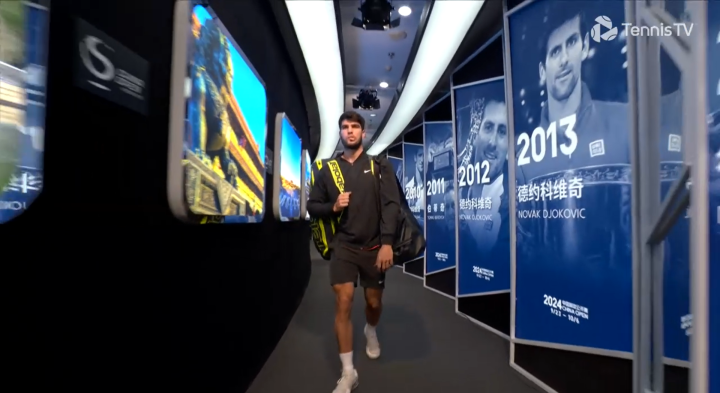 Carlos Alcaraz, en la final del China Open.