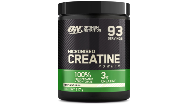 Creatina en polvo micronizada de Optimum Nutrition