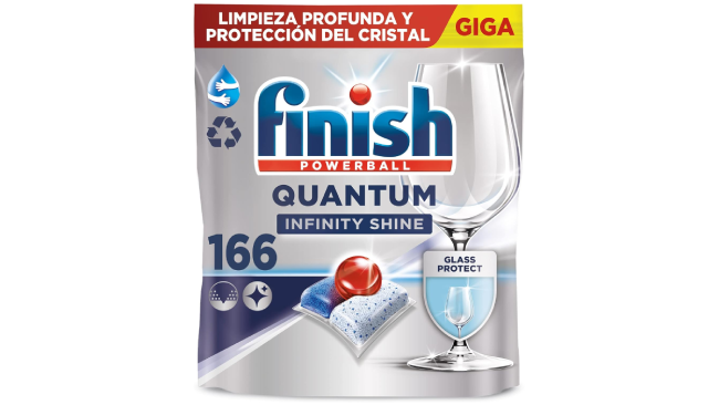 Pastillas para el lavaplatos Finish Powerball Quantum Infinity Shine