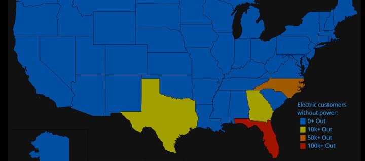 Miles de personas sin energía en USA