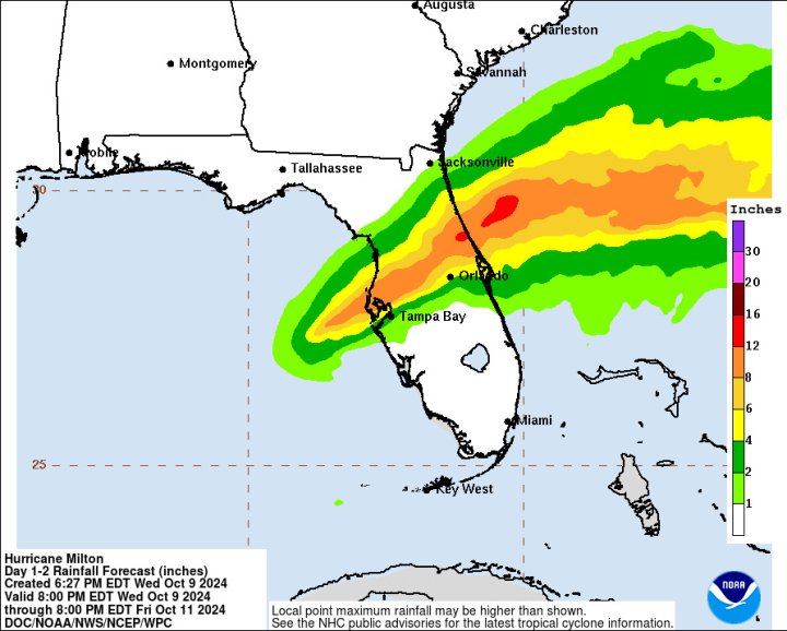 Así es el pronóstico de lluvia