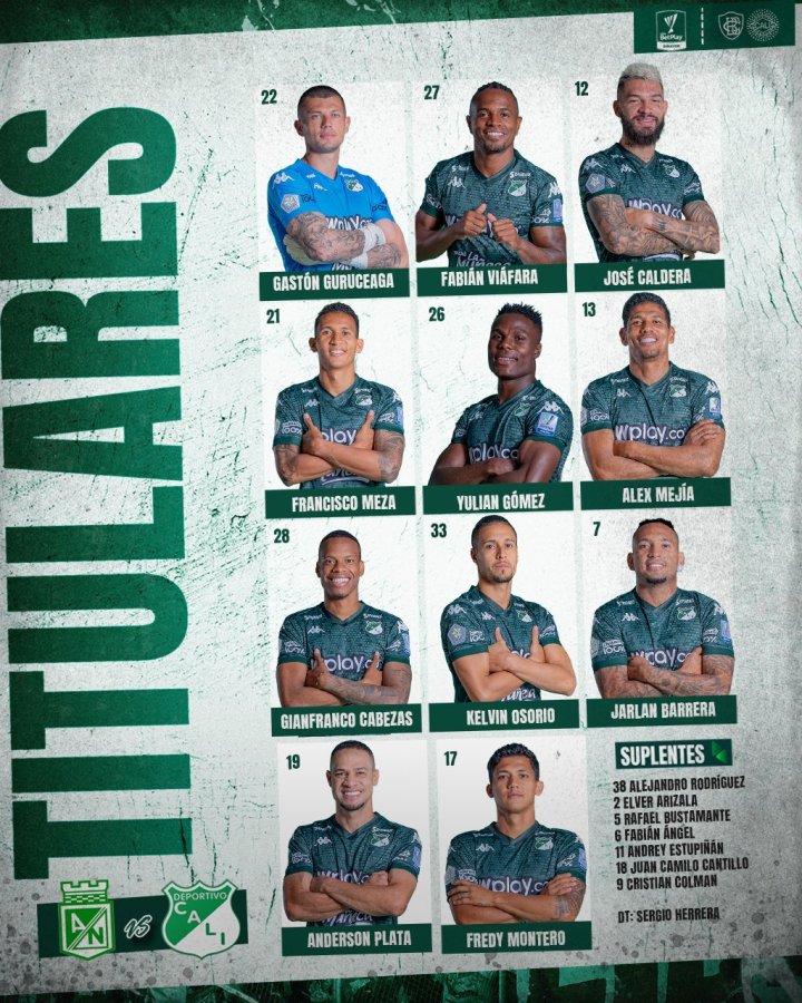 📋 ¡Nómina de Deportivo Cali