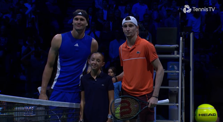 Zverev y Humbert, en París