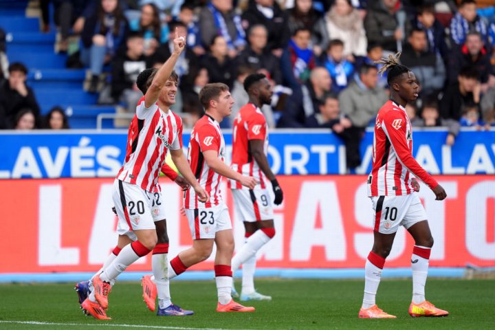 Unai Gómez, autor del gol del Athletic en Vitoria