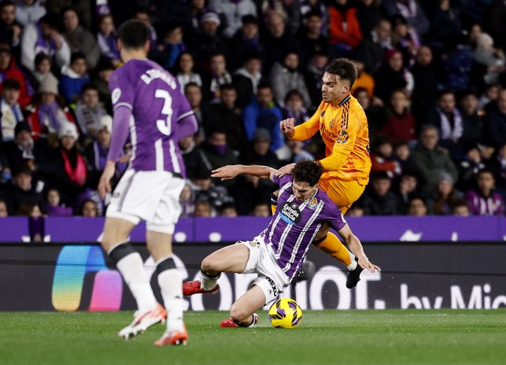 Mario Martn durante el partido frente al Real Madrid.