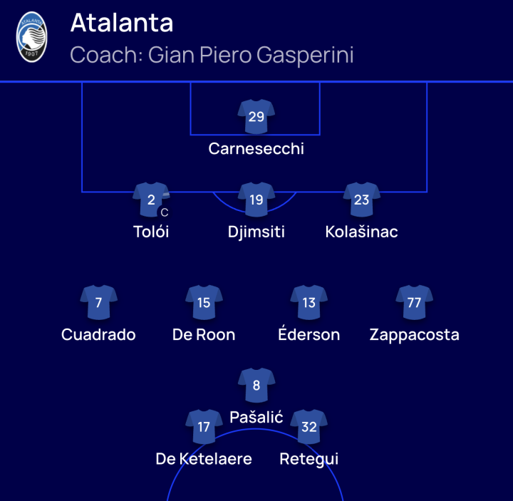 ?Ya hay once de la Atalanta!