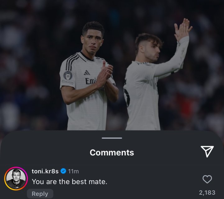 Kroos consuela a Bellingham: "Eres el mejor compa?ero"