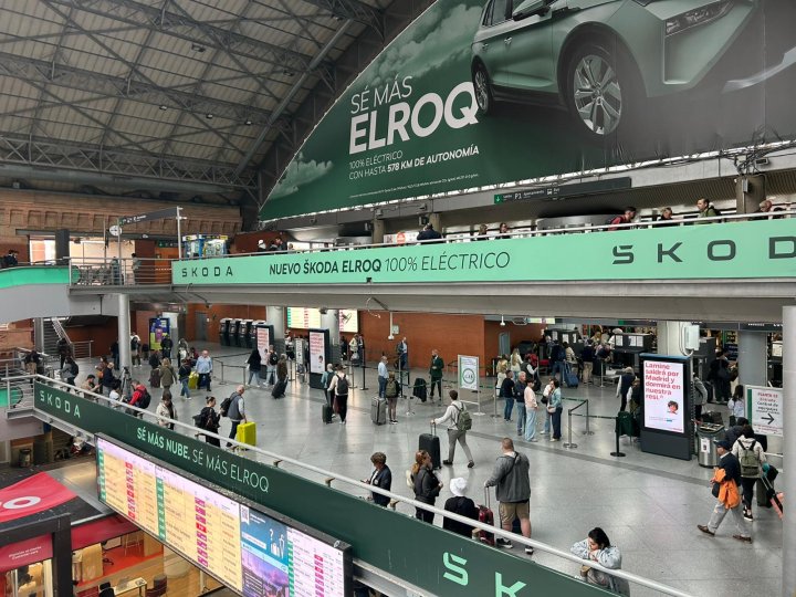 La madrileña estación de tren de Atocha este miércoles.