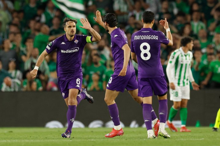 Ranieri celebra un gol.