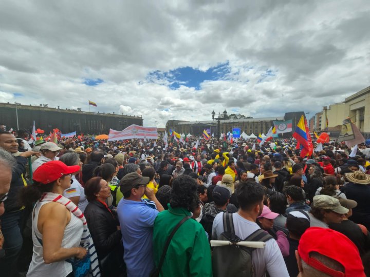 La Plaza de Bolívar, este Primero de Mayo