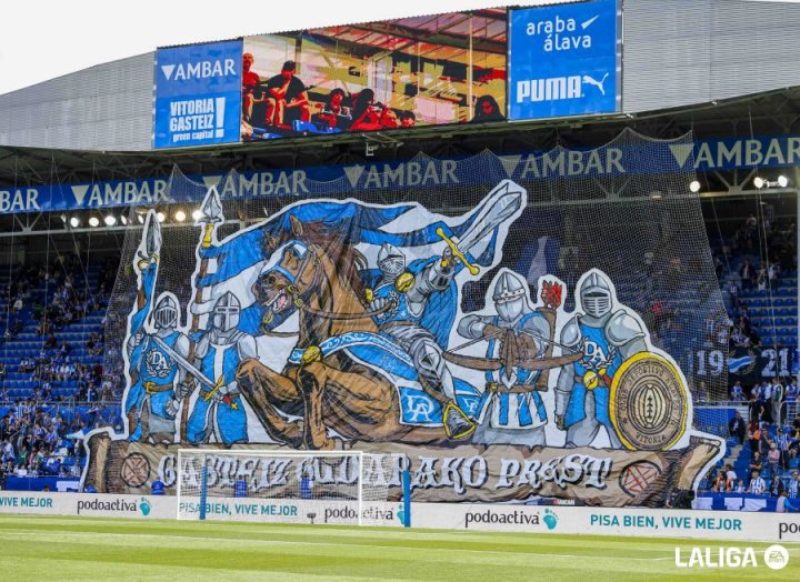 El espectacular tifo de hoy en Mendizorroza