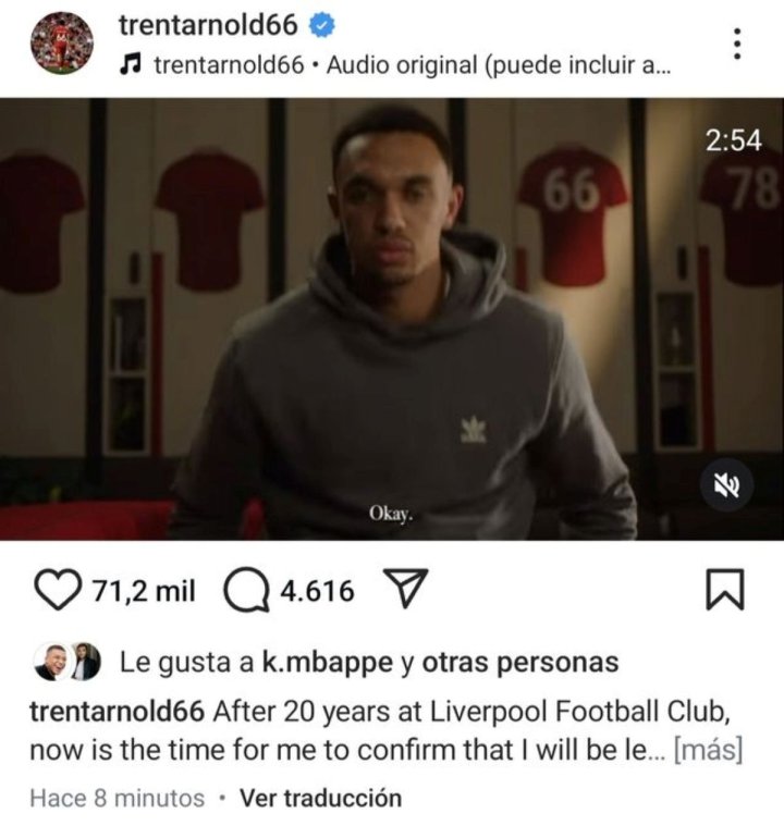 Mbapp¨¦, en Instagram