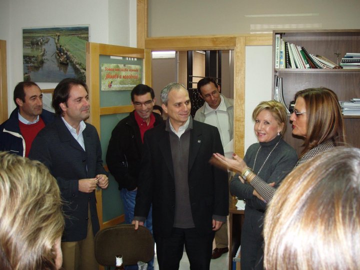 El nuevo Papa, Leon XIV durante una visita al colegio San Agustín de Madrid hace unos años