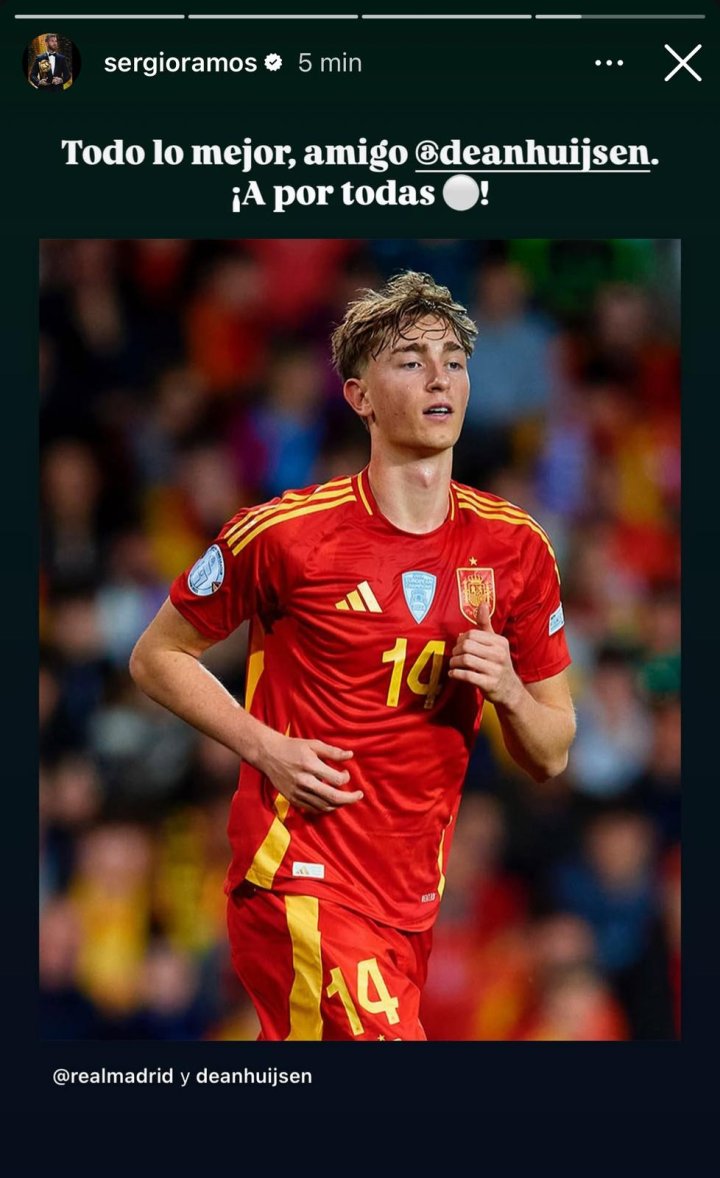 Ramos bendice a Huijsen