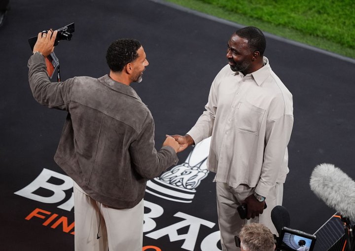 Rio Ferdinand y Andy Cole
