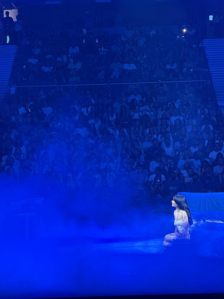 Aitana en la Listening Party de 'Cuarto Azul' en el Movistar Arena de Madrid