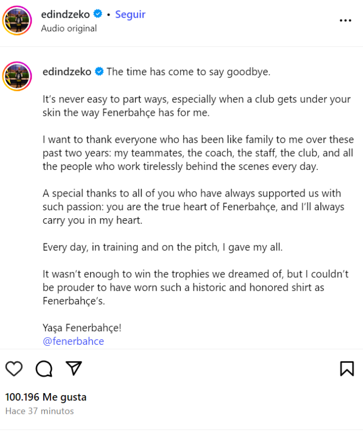 Instagram Edin Dzeko