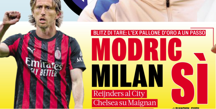 La Gazzetta ya viste a Modric del Milan