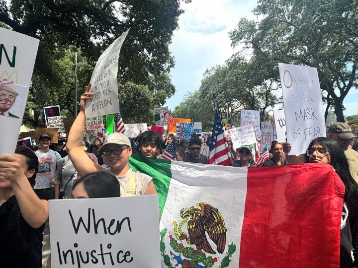 Protesta en Houston