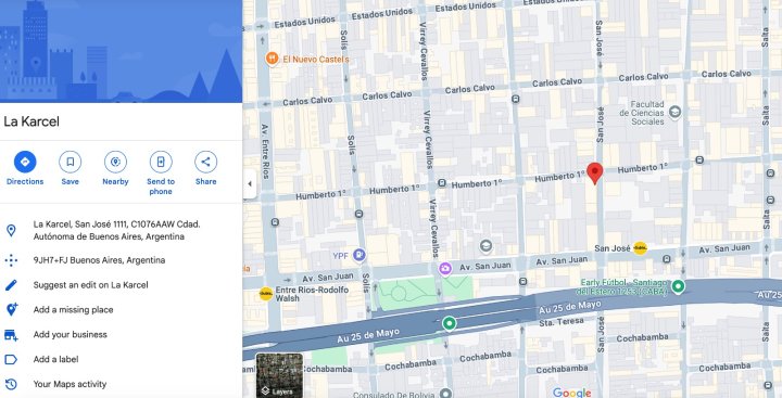 Captura de Google maps