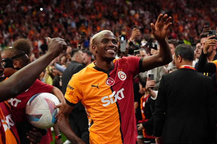 Osimhen, durante un partido con el Galatasaray