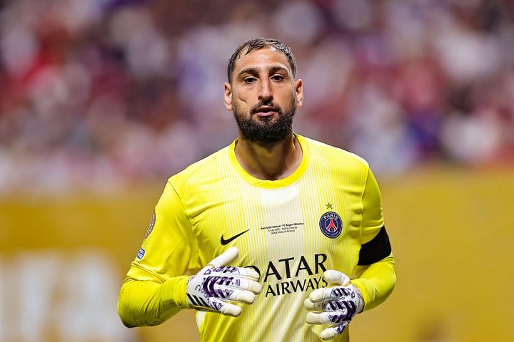 Donnarumma, durante un partido con el PSG