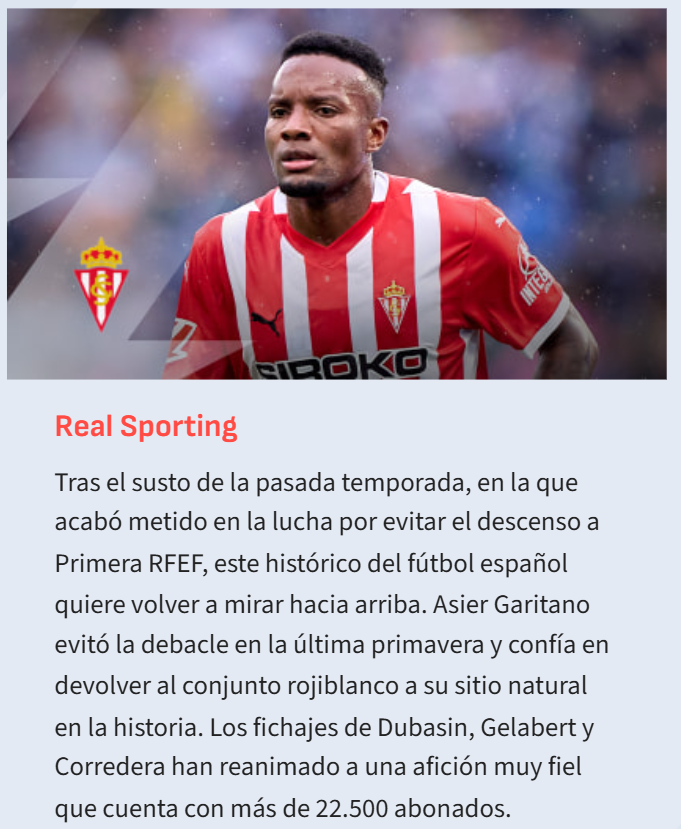 Y el 'trocito' del Sporting en la guía de AS