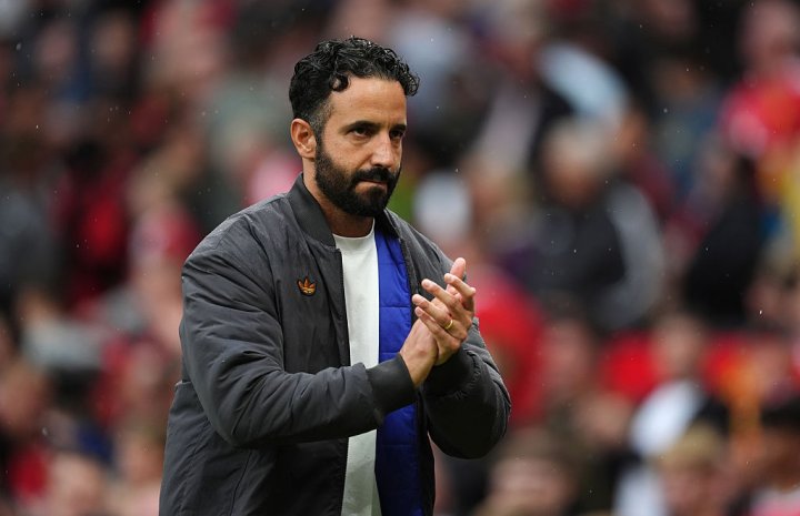 Ruben Amorim, durante un partido con el United