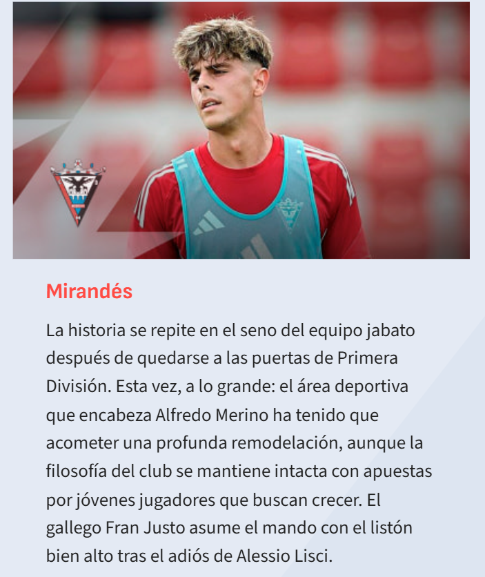 Un 'trocito' de la Guía Especial de AS de Segunda: Mirandés