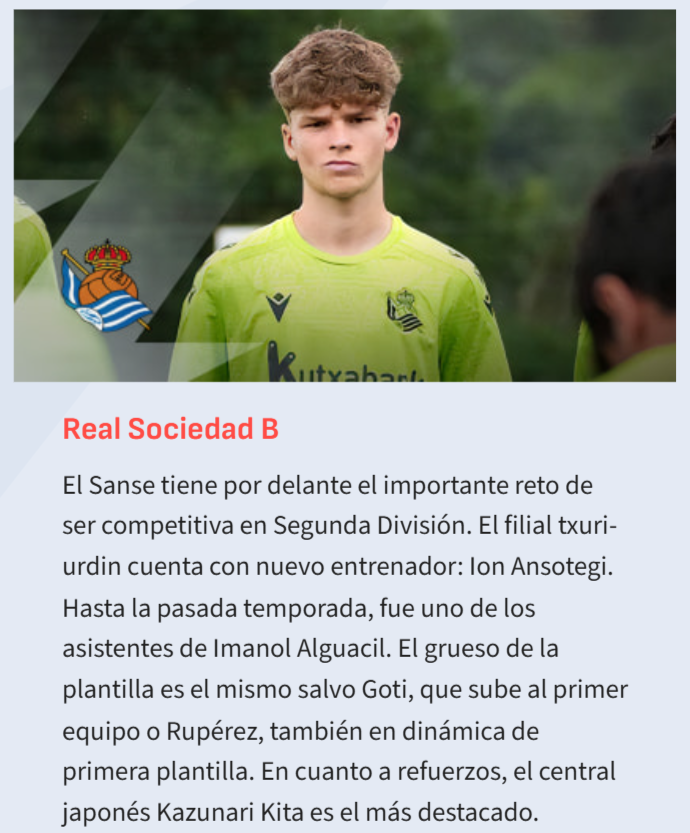 Un 'trocito' de la Guía Especial de AS: Real Sociedad B