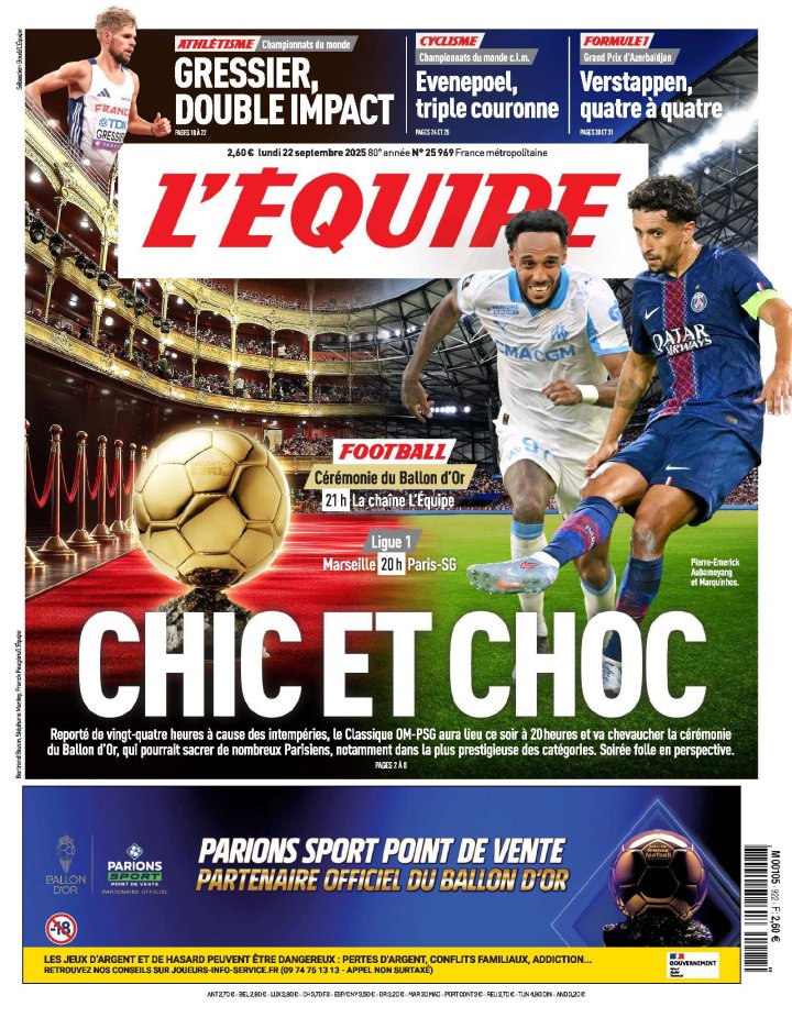 La portada de L'Équipe