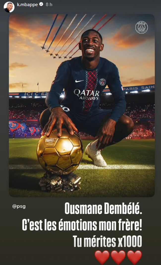 Instagram Mbappé
