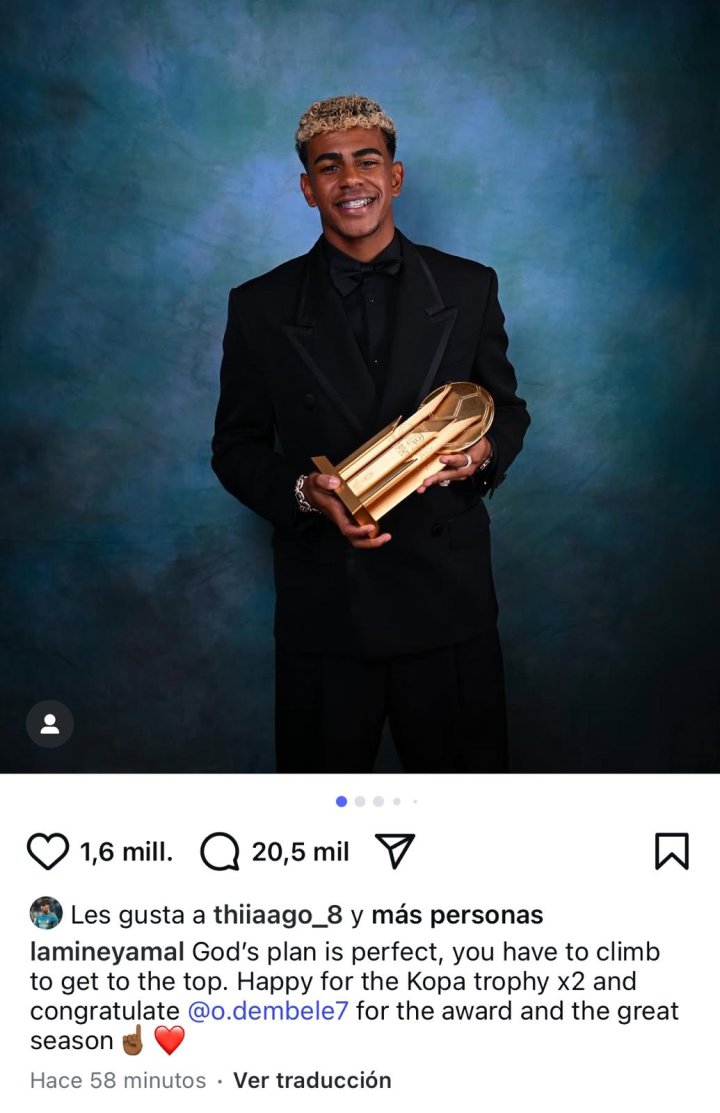 Lamine, en instagram