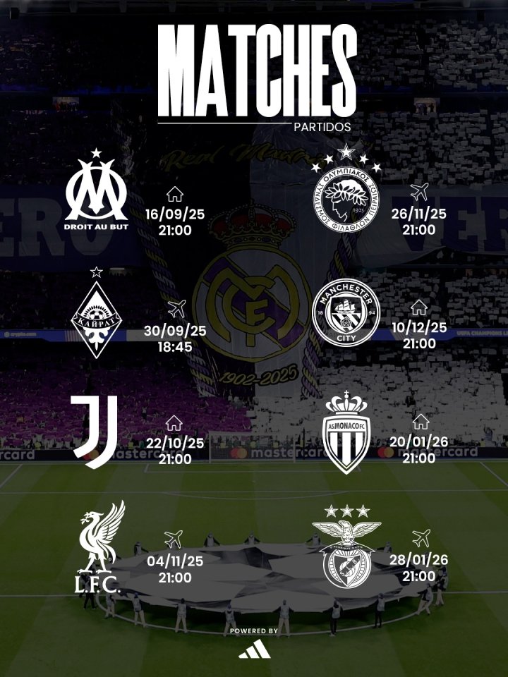 Partidos del Real Madrid