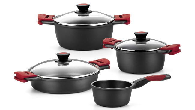 Batería de 7 piezas de cacerolas
