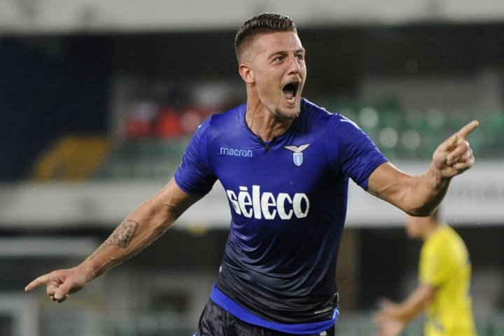 Milinkovic-Savic con el Lazio