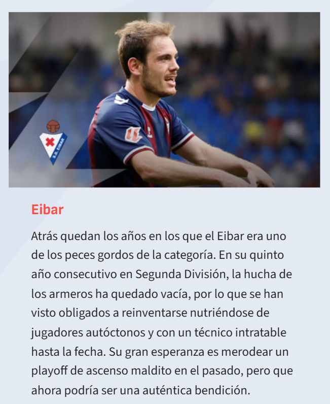 Y otro 'trocito' de la Guía Especial de AS de Segunda: Eibar