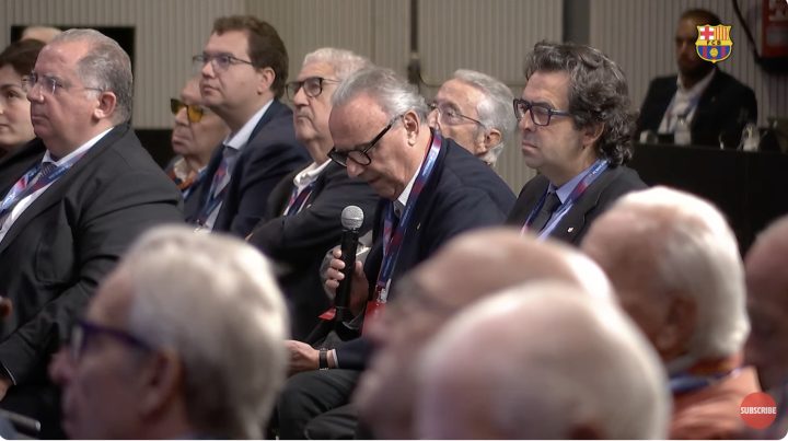 Moment Joan Gaspart a l'assemblea 