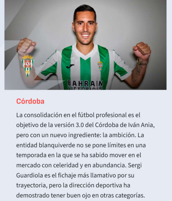 Y otro 'trocito' de la Guía Especial de AS de Segunda: Córdoba