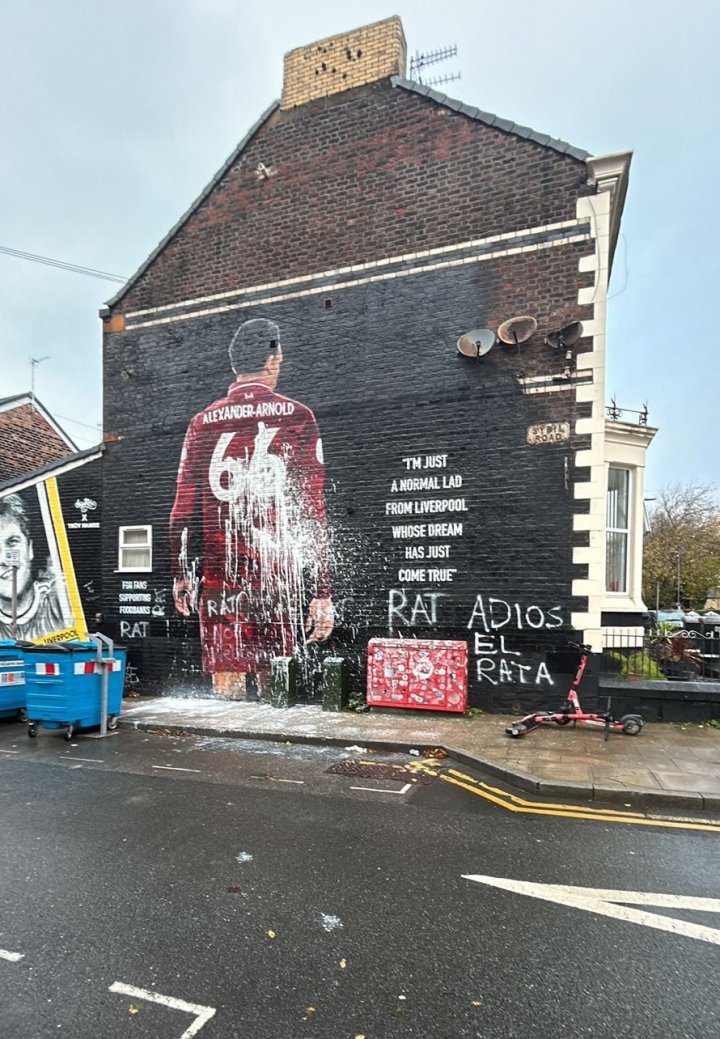 Vandalizan un mural de Trent
