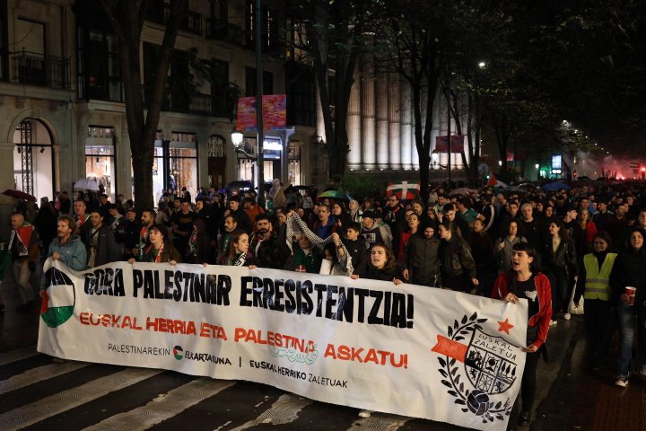 Manifestación apoyo Palestina.