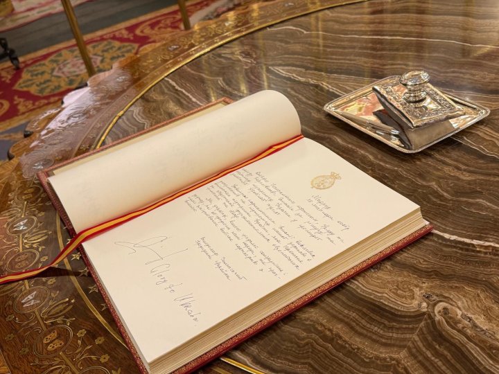 La firma del presidente ucranio.