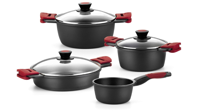 Batería de 7 piezas de cacerolas