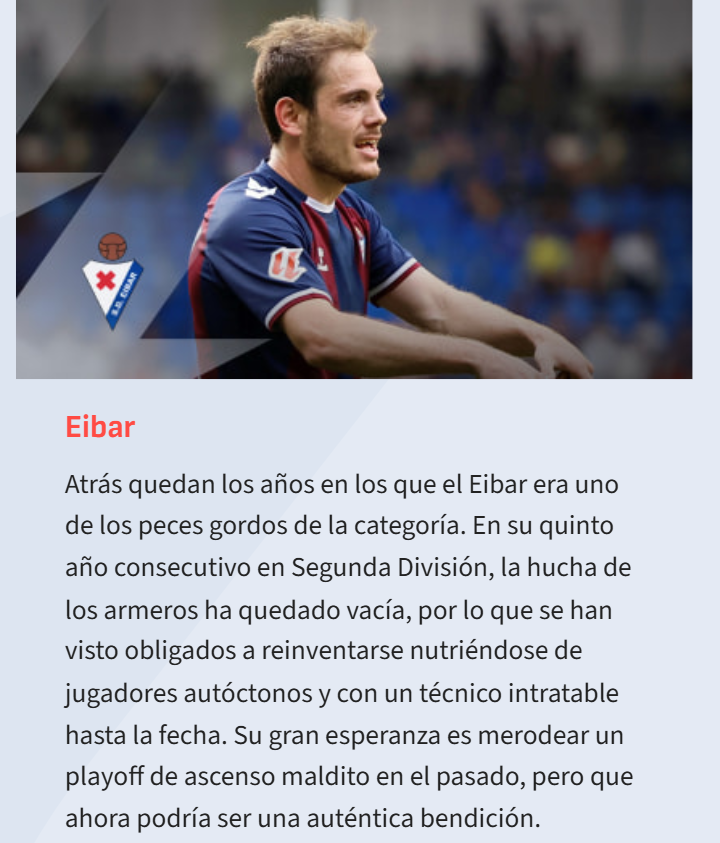 Y otro 'trocito' de la Guía Especial de AS de Segunda: SD Eibar