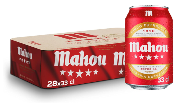 Mahou 5 estrellas (28 latas)