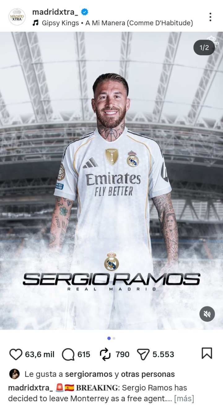 A Ramos le 'gusta' el último baile en el Madrid